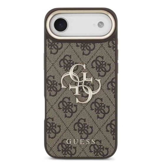 Husa Guess PU Leather 4G Metal Logo Gold Frame pentru iPhone Air, Maro Husa Guess PU Leather 4G Metal Logo Gold Frame pentru iPhone Air, Maro (Bakr, GUHCP17M4GMGCBR) by www.silkase.ro
