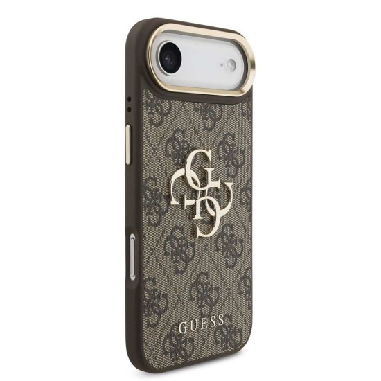 Husa Guess PU Leather 4G Metal Logo Gold Frame pentru iPhone Air, Maro Husa Guess PU Leather 4G Metal Logo Gold Frame pentru iPhone Air, Maro (Bakr, GUHCP17M4GMGCBR) by www.silkase.ro