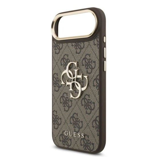 Husa Guess PU Leather 4G Metal Logo Gold Frame pentru iPhone Air, Maro Husa Guess PU Leather 4G Metal Logo Gold Frame pentru iPhone Air, Maro (Bakr, GUHCP17M4GMGCBR) by www.silkase.ro