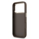Husa Guess PU Leather 4G Metal Logo Gold Frame pentru iPhone 17 Pro, Maro (Bakr, GUHCP17L4GMGCBR) by www.silkase.ro