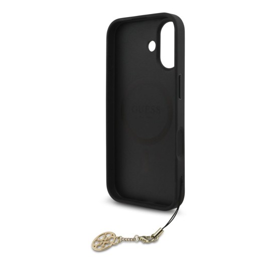 Husa Guess 4G Charm (Tone on Tone) pentru iPhone 17, Gri (Bakr, GUHMP17SGF4GCK) by www.silkase.ro