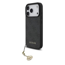 Husa Guess 4G Charm (Tone on Tone) pentru iPhone 17 Pro/18 Pro, Gri