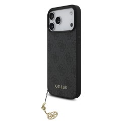 Husa Guess 4G Charm (Tone on Tone) pentru iPhone 17 Pro Max/18 Pro Max, Gri
