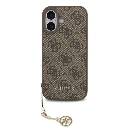 Husa Guess 4G Charm (Tone on Tone) pentru iPhone 17, Maro (Bakr, GUHMP17SGF4GCW) by www.silkase.ro