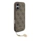 Husa Guess 4G Charm (Tone on Tone) pentru iPhone 17, Maro (Bakr, GUHMP17SGF4GCW) by www.silkase.ro