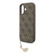 Husa Guess 4G Charm (Tone on Tone) pentru iPhone 17, Maro (Bakr, GUHMP17SGF4GCW) by www.silkase.ro