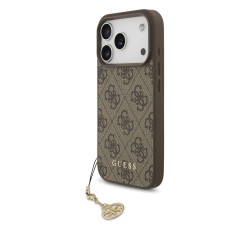 Husa Guess 4G Charm (Tone on Tone) pentru iPhone 17 Pro/18 Pro, Maro