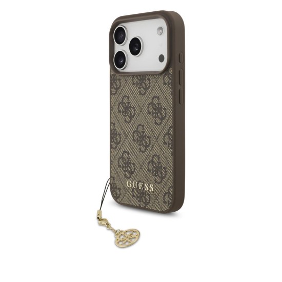 Husa Guess 4G Charm (Tone on Tone) pentru iPhone 17 Pro, Maro Husa Guess 4G Charm (Tone on Tone) pentru iPhone 17 Pro, Maro (Bakr, GUHMP17LGF4GCW) by www.silkase.ro