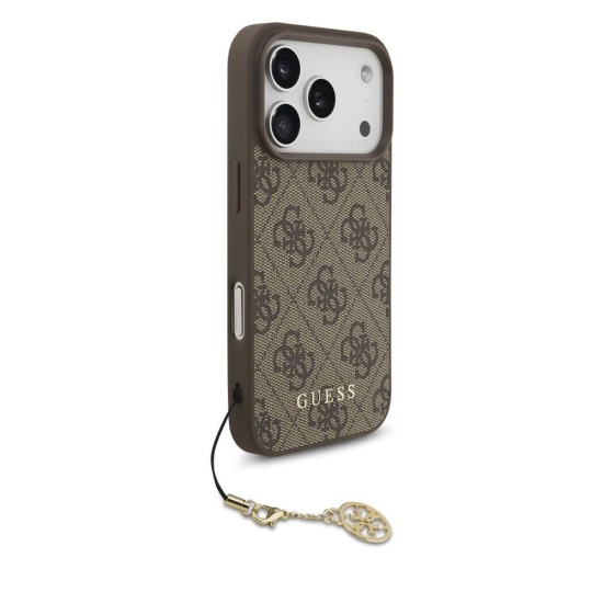 Husa Guess 4G Charm (Tone on Tone) pentru iPhone 17 Pro, Maro Husa Guess 4G Charm (Tone on Tone) pentru iPhone 17 Pro, Maro (Bakr, GUHMP17LGF4GCW) by www.silkase.ro