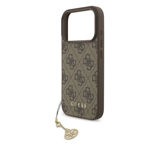 Husa Guess 4G Charm (Tone on Tone) pentru iPhone 17 Pro, Maro Husa Guess 4G Charm (Tone on Tone) pentru iPhone 17 Pro, Maro (Bakr, GUHMP17LGF4GCW) by www.silkase.ro