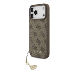 Husa Guess 4G Charm (Tone on Tone) pentru iPhone 17 Pro Max/18 Pro Max, Maro
