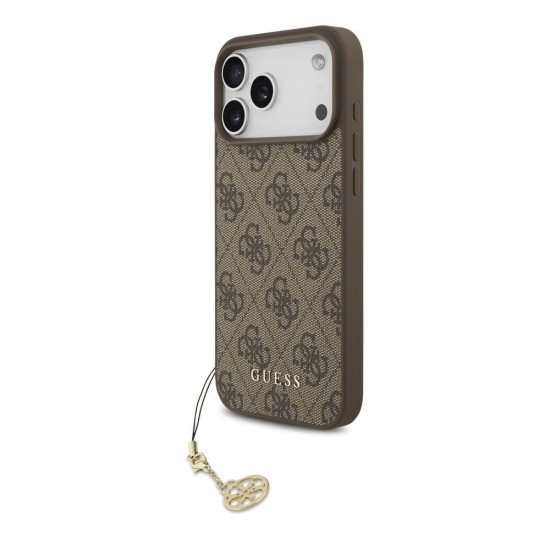 Husa Guess 4G Charm (Tone on Tone) pentru iPhone 17 Pro Max, Maro Husa Guess 4G Charm (Tone on Tone) pentru iPhone 17 Pro Max, Maro (Bakr, GUHMP17XGF4GCW) by www.silkase.ro