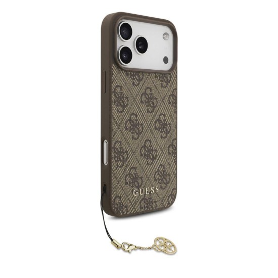 Husa Guess 4G Charm (Tone on Tone) pentru iPhone 17 Pro Max, Maro Husa Guess 4G Charm (Tone on Tone) pentru iPhone 17 Pro Max, Maro (Bakr, GUHMP17XGF4GCW) by www.silkase.ro