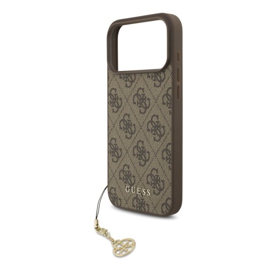 Husa Guess 4G Charm (Tone on Tone) pentru iPhone 17 Pro Max, Maro Husa Guess 4G Charm (Tone on Tone) pentru iPhone 17 Pro Max, Maro (Bakr, GUHMP17XGF4GCW) by www.silkase.ro