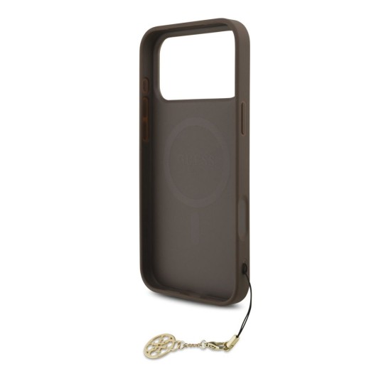Husa Guess 4G Charm (Tone on Tone) pentru iPhone 17 Pro Max, Maro Husa Guess 4G Charm (Tone on Tone) pentru iPhone 17 Pro Max, Maro (Bakr, GUHMP17XGF4GCW) by www.silkase.ro