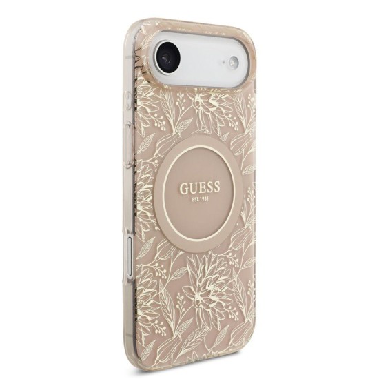Husa Guess IML Flowers Allover Strap MagSafe pentru iPhone Air, Roz Husa Guess IML Flowers Allover Strap MagSafe pentru iPhone Air, Roz (Bakr, GUHMP17MHCPOFPP) by www.silkase.ro