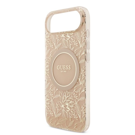 Husa Guess IML Flowers Allover Strap MagSafe pentru iPhone Air, Roz Husa Guess IML Flowers Allover Strap MagSafe pentru iPhone Air, Roz (Bakr, GUHMP17MHCPOFPP) by www.silkase.ro