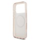 Husa Guess IML Flowers Allover Strap MagSafe pentru iPhone 17 Pro, Roz (Bakr, GUHMP17LHCPOFPP) by www.silkase.ro