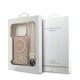 Husa Guess IML Flowers Allover Strap MagSafe pentru iPhone 17 Pro, Roz (Bakr, GUHMP17LHCPOFPP) by www.silkase.ro