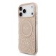Husa Guess IML Flowers Allover Strap MagSafe pentru iPhone 17 Pro Max, Roz (Bakr, GUHMP17XHCPOFPP) by www.silkase.ro