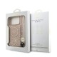 Husa Guess IML Flowers Allover Strap MagSafe pentru iPhone 17 Pro Max, Roz (Bakr, GUHMP17XHCPOFPP) by www.silkase.ro