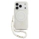 Husa Guess IML Flowers Allover Strap MagSafe pentru iPhone 17 Pro, Alba (Bakr, GUHMP17LHCPOFPH) by www.silkase.ro