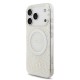 Husa Guess IML Flowers Allover Strap MagSafe pentru iPhone 17 Pro, Alba (Bakr, GUHMP17LHCPOFPH) by www.silkase.ro