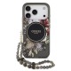 Husa Guess IML Flowers Strap MagSafe pentru iPhone 17 Pro, Neagra (Bakr, GUHMP17LHFWBRCESK) by www.silkase.ro