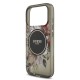 Husa Guess IML Flowers Strap MagSafe pentru iPhone 17 Pro, Neagra (Bakr, GUHMP17LHFWBRCESK) by www.silkase.ro