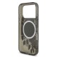 Husa Guess IML Flowers Strap MagSafe pentru iPhone 17 Pro, Neagra (Bakr, GUHMP17LHFWBRCESK) by www.silkase.ro