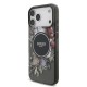 Husa Guess IML Flowers Strap MagSafe pentru iPhone 17 Pro Max, Neagra (Bakr, GUHMP17XHFWBRCESK) by www.silkase.ro