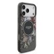 Husa Guess IML Flowers Strap MagSafe pentru iPhone 17 Pro Max, Neagra (Bakr, GUHMP17XHFWBRCESK) by www.silkase.ro