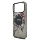 Husa Guess IML Flowers Strap MagSafe pentru iPhone 17 Pro Max, Neagra (Bakr, GUHMP17XHFWBRCESK) by www.silkase.ro