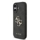 Husa Guess PU 4G Metal Logo Strap pentru iPhone 17, Neagra (Bakr, GUHCP17SP4GMGSK) by www.silkase.ro