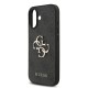 Husa Guess PU 4G Metal Logo Strap pentru iPhone 17, Neagra (Bakr, GUHCP17SP4GMGSK) by www.silkase.ro