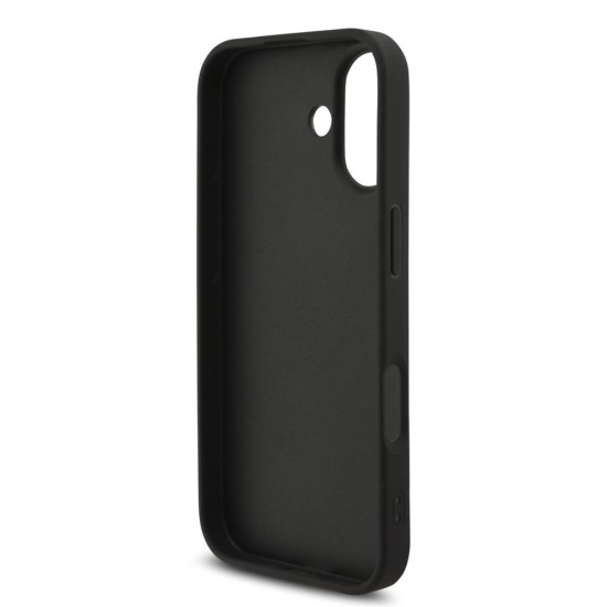 Husa Guess PU 4G Metal Logo Strap pentru iPhone 17, Neagra (Bakr, GUHCP17SP4GMGSK) by www.silkase.ro