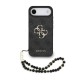 Husa Guess PU 4G Metal Logo Strap pentru iPhone Air, Neagra (Bakr, GUHCP17MP4GMGSK) by www.silkase.ro