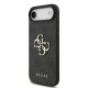Husa Guess PU 4G Metal Logo Strap pentru iPhone Air, Neagra (Bakr, GUHCP17MP4GMGSK) by www.silkase.ro