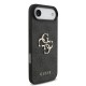 Husa Guess PU 4G Metal Logo Strap pentru iPhone Air, Neagra (Bakr, GUHCP17MP4GMGSK) by www.silkase.ro
