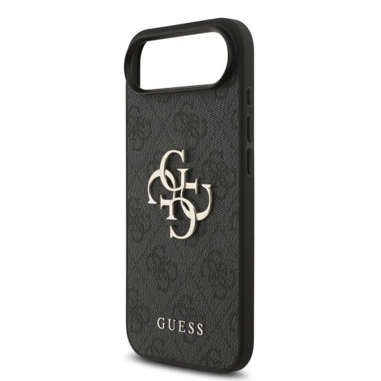 Husa Guess PU 4G Metal Logo Strap pentru iPhone Air, Neagra (Bakr, GUHCP17MP4GMGSK) by www.silkase.ro
