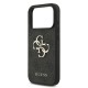 Husa Guess PU 4G Metal Logo Strap pentru iPhone 17 Pro, Neagra (Bakr, GUHCP17LP4GMGSK) by www.silkase.ro