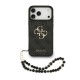 Husa Guess PU 4G Metal Logo Strap pentru iPhone 17 Pro Max, Neagra (Bakr, GUHCP17XP4GMGSK) by www.silkase.ro