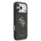 Husa Guess PU 4G Metal Logo Strap pentru iPhone 17 Pro Max, Neagra (Bakr, GUHCP17XP4GMGSK) by www.silkase.ro