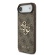 Husa Guess PU 4G Metal Logo Strap pentru iPhone Air, Maro (Bakr, GUHCP17MP4GMGSW) by www.silkase.ro