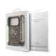 Husa Guess PU 4G Metal Logo Strap pentru iPhone 17 Pro, Maro (Bakr, GUHCP17LP4GMGSW) by www.silkase.ro