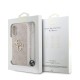 Husa Guess PU 4G Metal Logo Strap pentru iPhone 17, Roz (Bakr, GUHCP17SP4GMGSP) by www.silkase.ro