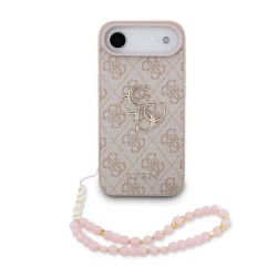 Husa Guess PU 4G Metal Logo Strap pentru iPhone Air, Roz