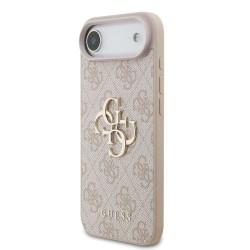 Husa Guess PU 4G Metal Logo Strap pentru iPhone Air, Roz Husa Guess PU 4G Metal Logo Strap pentru iPhone Air, Roz
