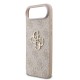 Husa Guess PU 4G Metal Logo Strap pentru iPhone Air, Roz (Bakr, GUHCP17MP4GMGSP) by www.silkase.ro