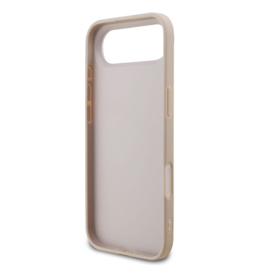 Husa Guess PU 4G Metal Logo Strap pentru iPhone Air, Roz (Bakr, GUHCP17MP4GMGSP) by www.silkase.ro